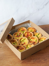 Mini Savoury Tarts Party Platter (12 pieces)