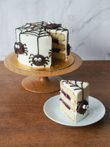 White Chocolate Cassis Cobweb Cake