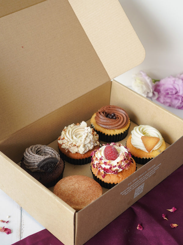 Box of 6 Cupcakes - Pick & Mix Flavours (Includes Specials)