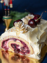 White Forest Log Cake