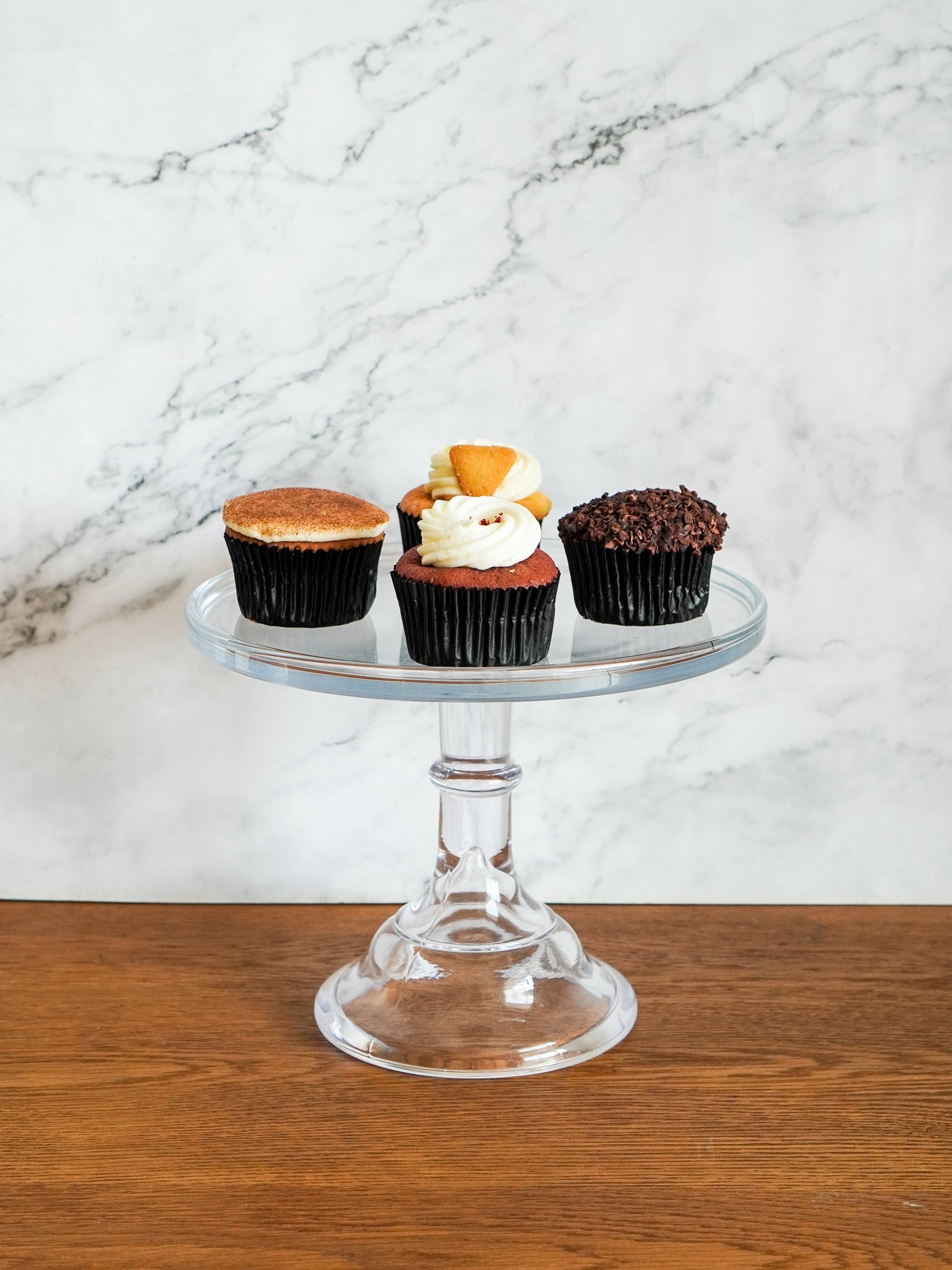 Mosser 9" Glass Cake Stand Plain Vanilla Online