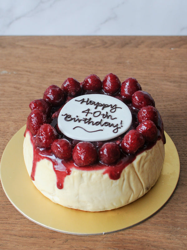 Raspberry Violet Cheesecake (8")