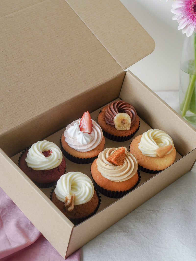 Box of 6 Cupcakes - Pick & Mix Flavours (Includes Specials)