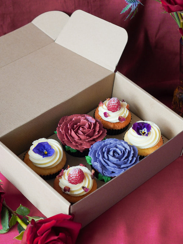 Box of 6 Cupcakes - Valentine's Decor