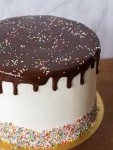 White Chocolate Fudgefetti Cake (8")