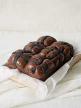 Double Chocolate Hot Cross Buns