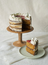 Strawberry Earl Grey Olive Oil Cake