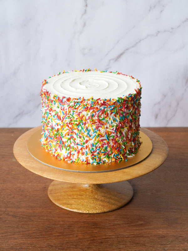 Raspberry Funfetti Cake
