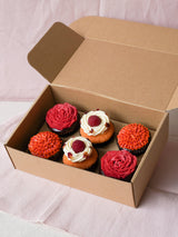 Box of 6 Cupcakes - Valentine's Decor