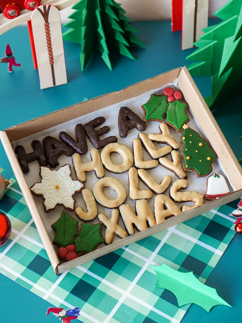 Christmas Greeting Cookie Box