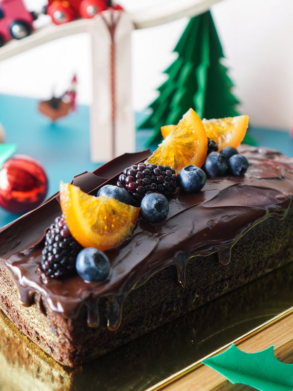 Dark Chocolate Orange Christmas Loaf