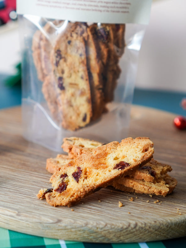 White Chocolate Cranberry Orange Biscotti Snack Pack