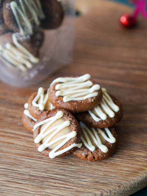 Gingerbread Thumbprint Cookies Snack Pack