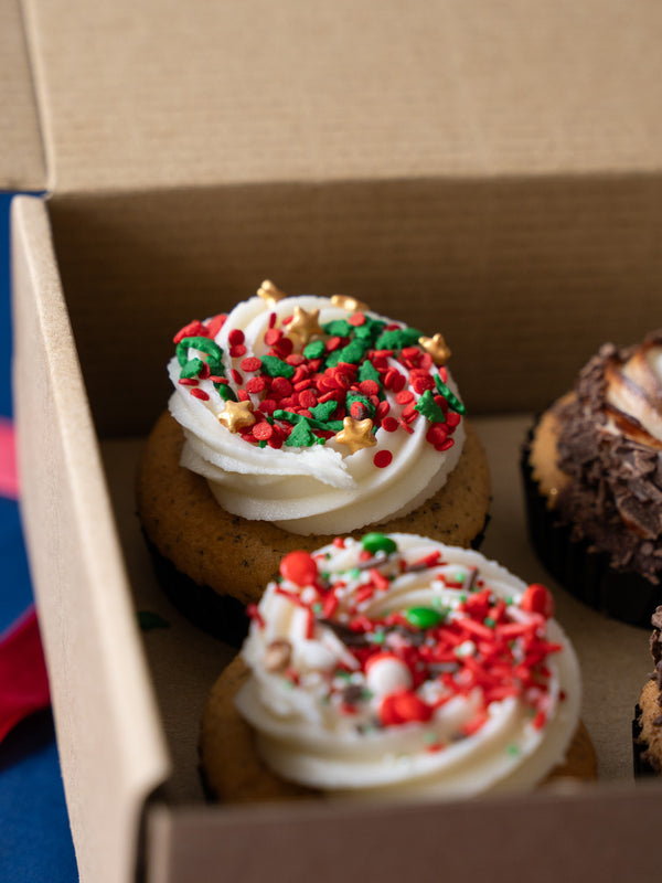 Box of 6 Cupcakes - Festive Sprinkles