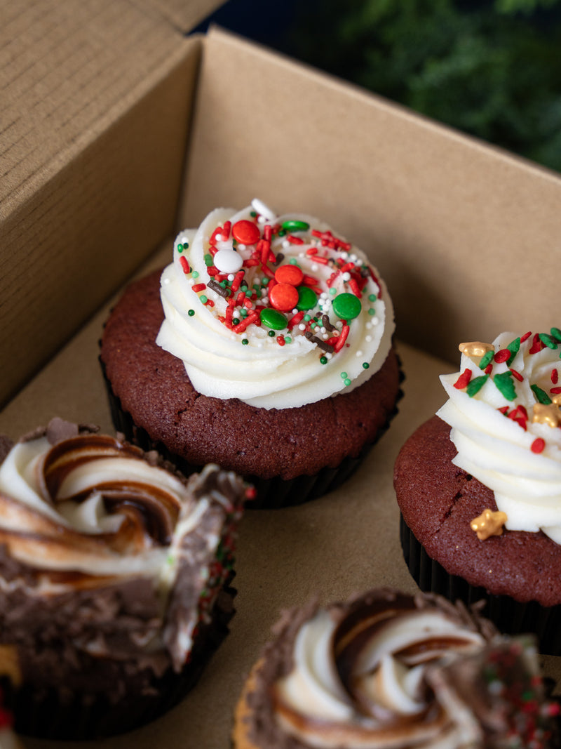 Box of 6 Cupcakes - Festive Sprinkles