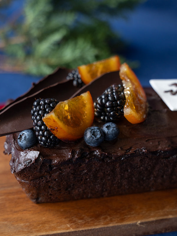 Dark Chocolate Orange Christmas Loaf