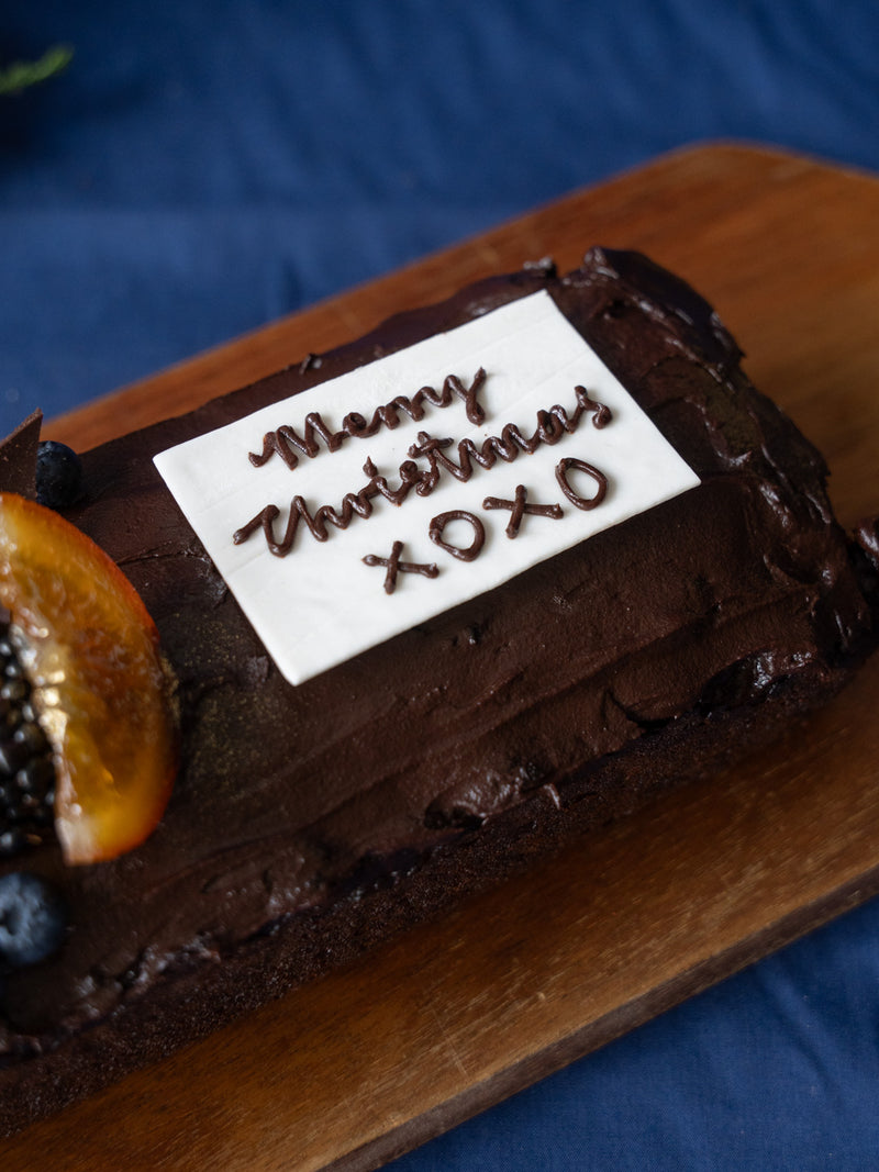 Dark Chocolate Orange Christmas Loaf