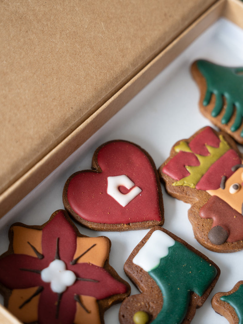 Christmas Iced Gingerbread Cookie Box
