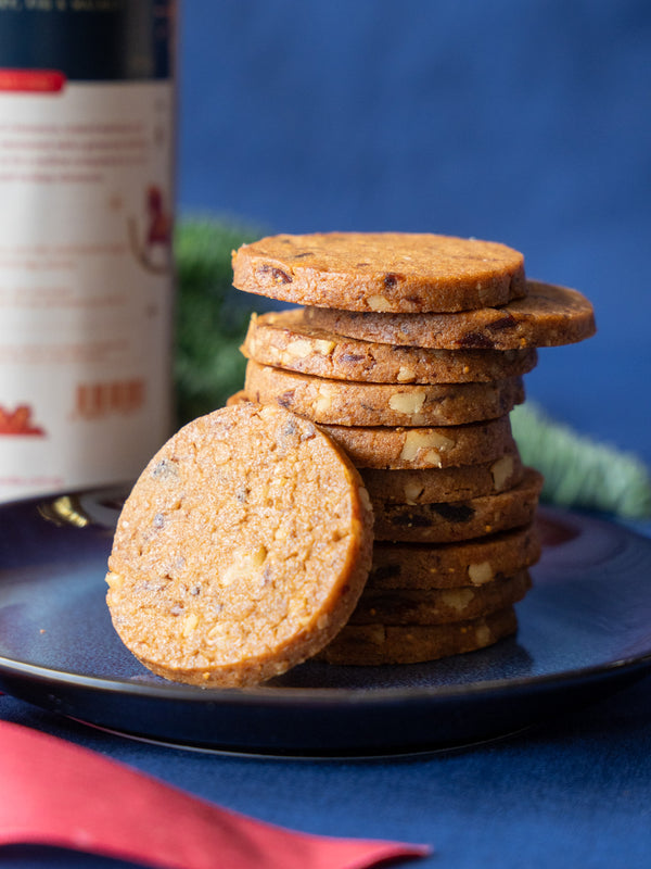 Spiced Honey, Fig & Walnut Cookies Tower
