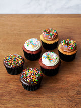 Box of 6 Cupcakes - Celebration Sprinkles