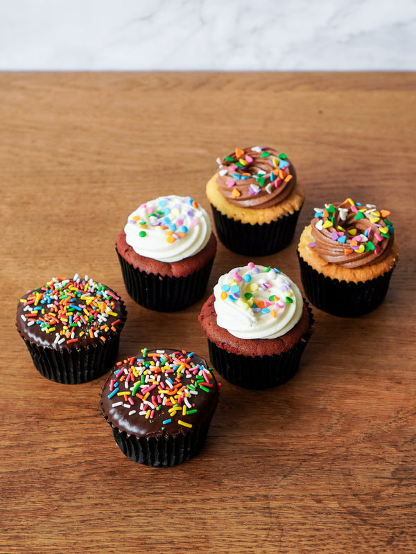 Box of 6 Cupcakes - Celebration Sprinkles