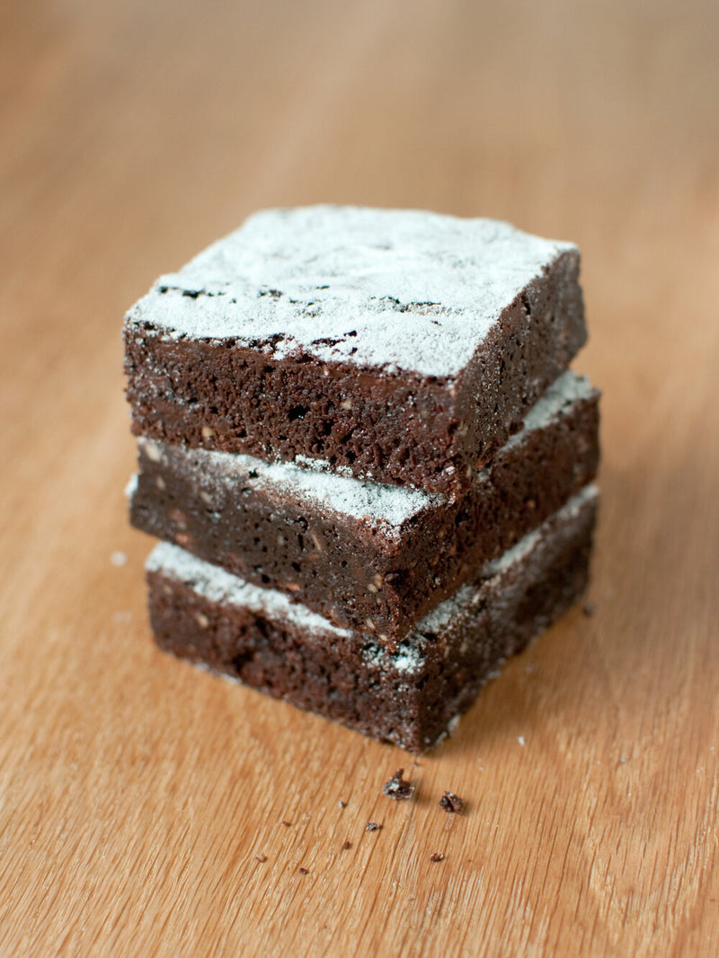 Dark Chocolate Walnut Brownie (3" square)