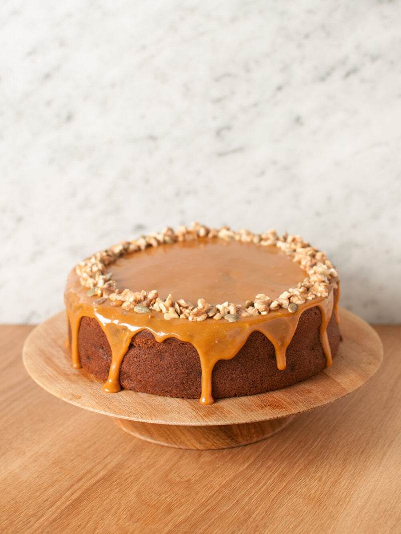 Caramel Apple Walnut Tea Cake