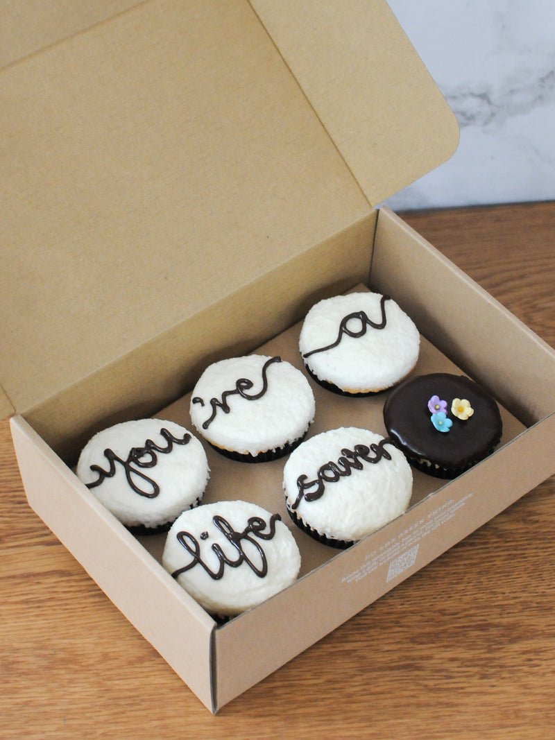 Recognition Box of 6 Cupcakes